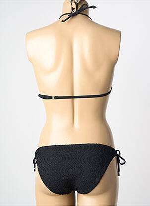 Maillot de bain 2 pièces stretch haut soutien-gorge avec mousse de rembourrage amovible noir CALAO femme