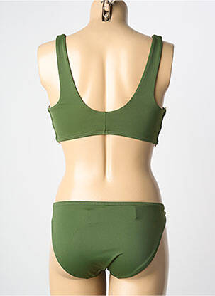 Maillot de bain 2 pièces bretelles élastiquées brassieres vert LINGADORE femme