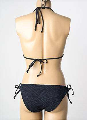 Maillot de bain 2 pièces stretch haut soutien-gorge avec mousse de rembourrage amovible noir YSABEL MORA femme