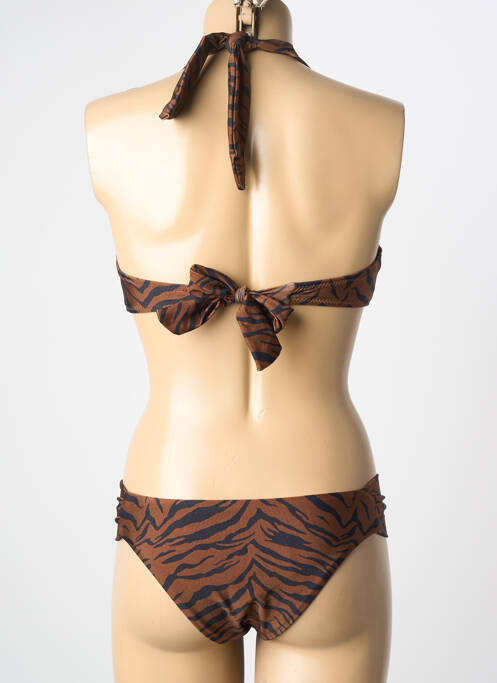 Maillot de bain 2 pièces marron ADMAS femme