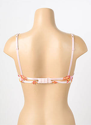 Soutien-gorge effet matière satinée haut soutien-gorge moulé rose LISE CHARMEL femme