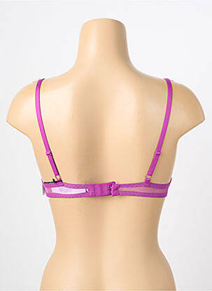 Soutien-gorge effet matière satinée haut soutien-gorge push-up violet AUBADE femme