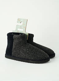 Chaussons/pantoufles bout rond bout rond noir YSABEL MORA homme