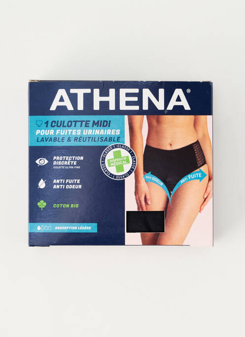 Culotte menstruelle noir ATHENA femme