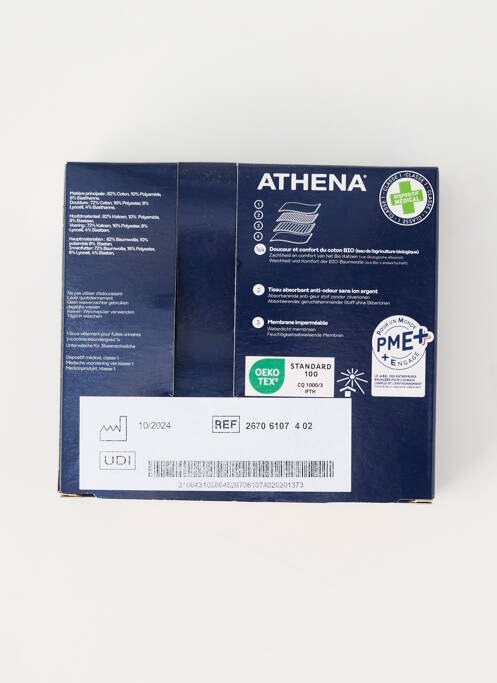 Culotte menstruelle noir ATHENA femme