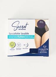 Culotte menstruelle stretch bleu SECRET BY ATHENA femme
