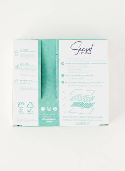 Culotte menstruelle noir SECRET BY ATHENA femme