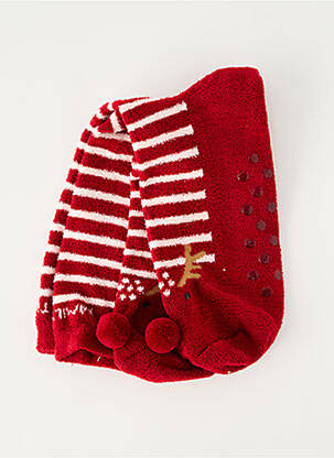 Chaussettes imprimé fantaisie rouge YSABEL MORA femme