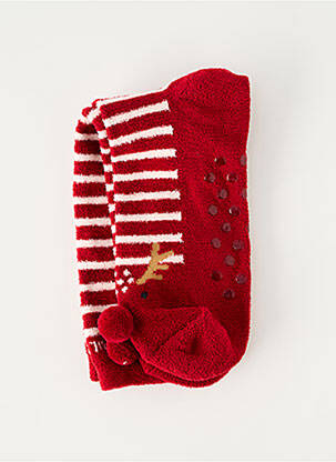 Chaussettes imprimé fantaisie rouge YSABEL MORA femme