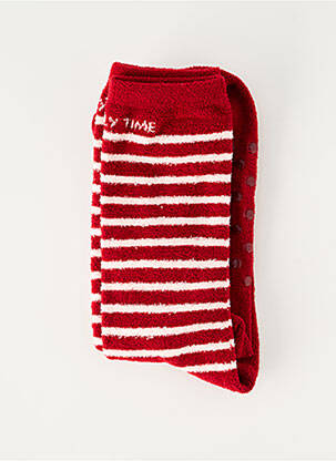 Chaussettes imprimé fantaisie rouge YSABEL MORA femme