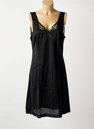 Jupon /fond de robe effet matière satinée noir LINGERIE ELIZABETH femme