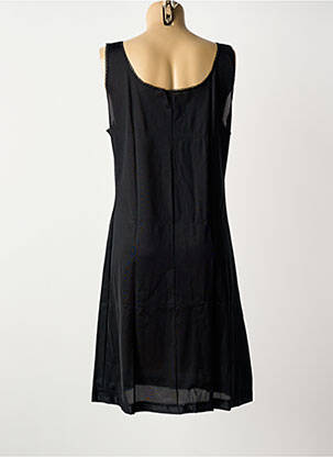 Jupon /fond de robe effet matière satinée noir LINGERIE ELIZABETH femme