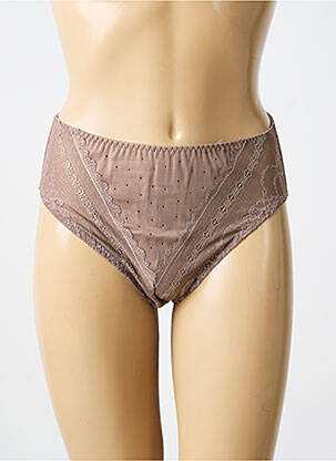 Culotte tissage satiné marron TRIUMPH femme