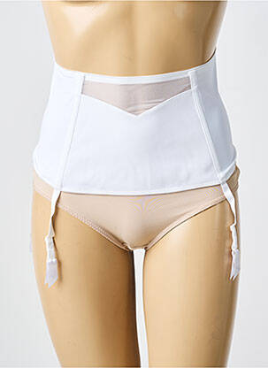 Guêpière/Porte-jarretelle blanc TRIUMPH femme