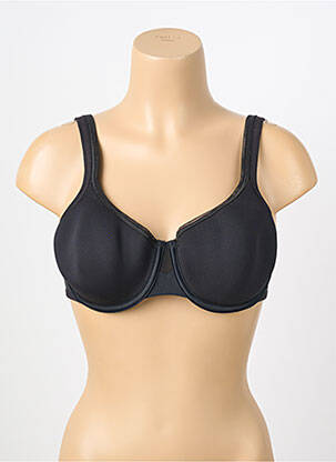 Soutien-gorge effet matière satinée haut soutien-gorge moulé noir PLAYTEX femme