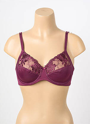 Soutien-gorge effet matière satinée haut soutien-gorge emboitant violet TRIUMPH femme