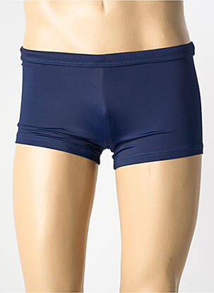 Boxer effet matière satinée bleu HOM homme