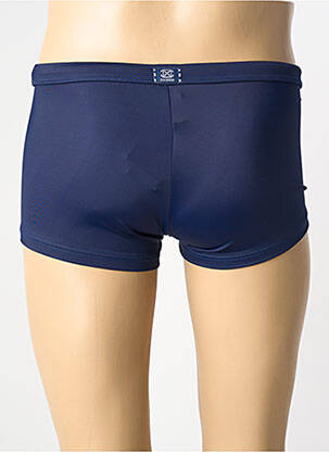 Boxer effet matière satinée bleu HOM homme