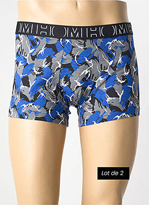 Boxer imprimé fantaisie bleu HOM homme