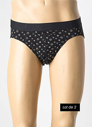 Slip imprimé fantaisie noir HOM homme