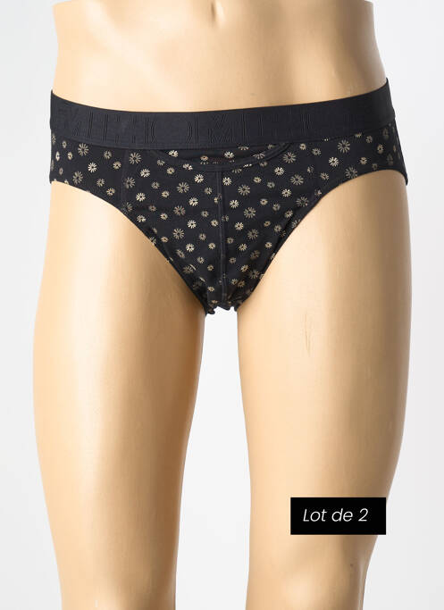 Slip imprimé fantaisie noir HOM homme