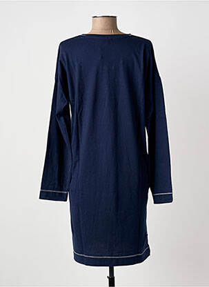 Chemise de nuit manches longues bleu REBELLE BY PASTUNETTE femme
