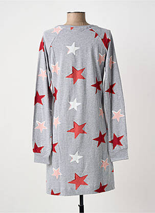 Chemise de nuit manches longues gris REBELLE BY PASTUNETTE femme