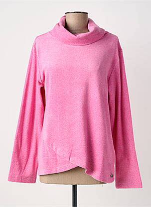 Pull coupe droite manches longues rose REBELLE BY PASTUNETTE femme