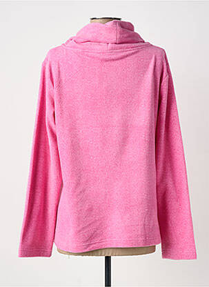 Pull coupe droite manches longues rose REBELLE BY PASTUNETTE femme