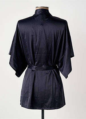 Déshabillé manches 3/4 bleu LINGADORE femme