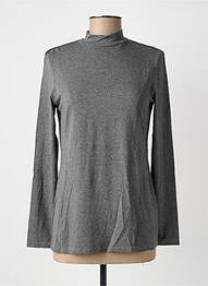 Top stretch manches longues gris JANIRA femme
