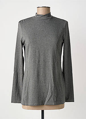 Top stretch manches longues gris JANIRA femme
