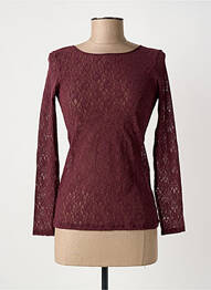 Top/caraco légère et transparente rouge JANIRA femme