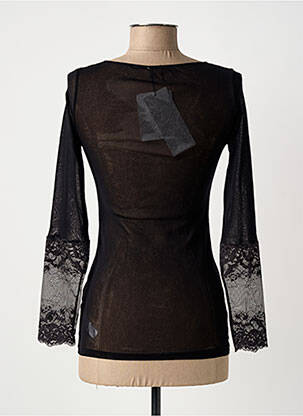 Top/caraco légère et transparente noir JANIRA femme