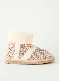 Chaussons/pantoufles bout rond talon plat jusqu'à 3cm beige YSABEL MORA femme