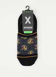 Chaussettes imprimé fantaisie bleu XPOOOS homme