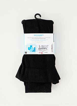 Collants stretch noir BLEU FORET femme