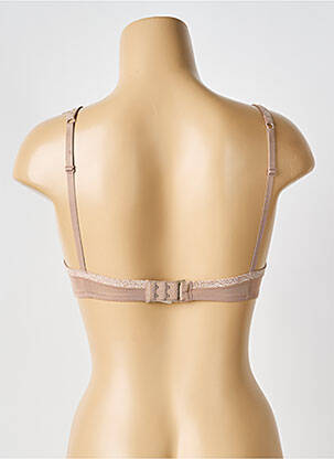 Soutien-gorge effet matière satinée haut soutien-gorge emboitant beige SLOGGI femme