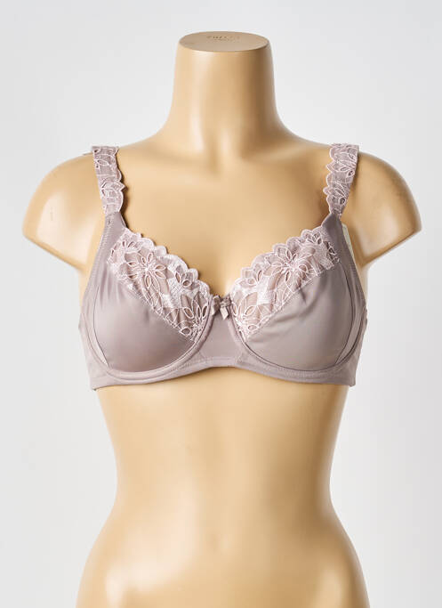 Soutien-gorge effet matière satinée haut soutien-gorge emboitant gris TRIUMPH femme