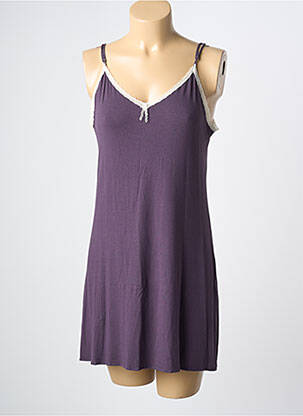 Nuisette/combinette stretch violet LINGERIE ELIZABETH femme