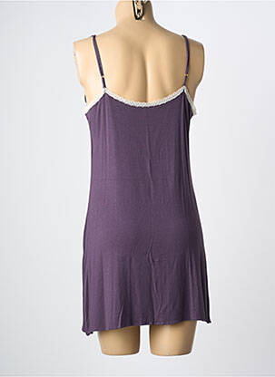 Nuisette/combinette stretch violet LINGERIE ELIZABETH femme