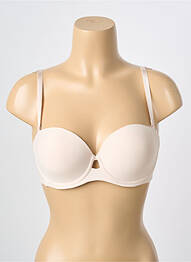 Soutien-gorge effet matière satinée haut soutien-gorge moulé beige TRIUMPH femme