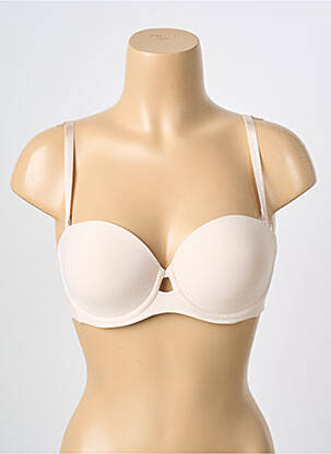 Soutien-gorge effet matière satinée haut soutien-gorge moulé beige TRIUMPH femme