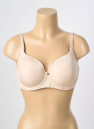 Soutien-gorge effet matière satinée haut soutien-gorge moulé beige TRIUMPH femme