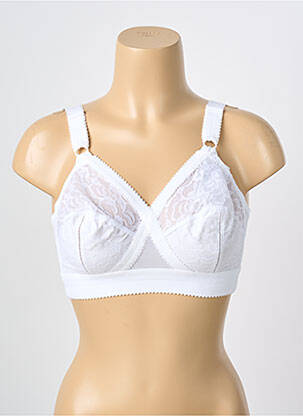 Soutien-gorge effet matière satinée haut soutien-gorge emboitant blanc PLAY'UP femme