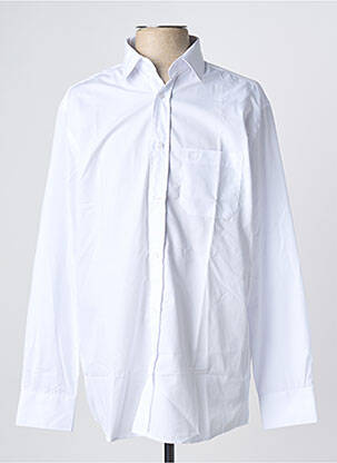 Chemise manches longues coupe droite blanc ARMORIAL homme
