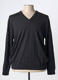 Pull col v manches longues noir LOUIS VICTOR homme