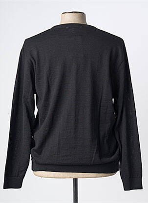 Pull col v manches longues noir LOUIS VICTOR homme