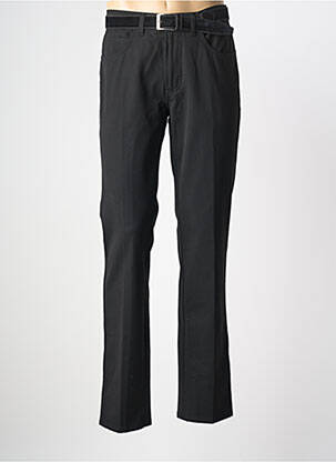 Pantalon chino tissage popeline taille normale noir PIONIER homme