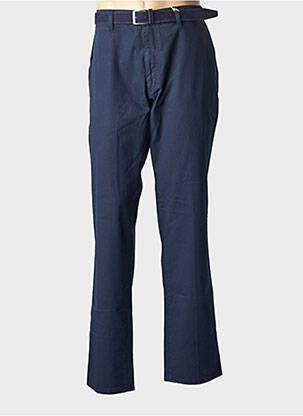 Pantalon chino tissage popeline taille normale bleu PIONEER homme